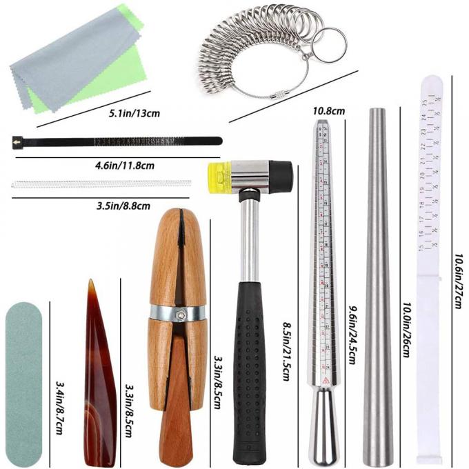 13 pi&egrave;ces de bijoux ensemble d'outils de mesure artisanat bricolage accessoires 1