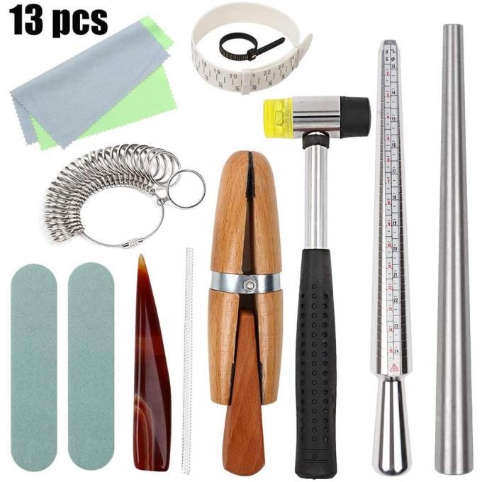 13 pi&egrave;ces de bijoux ensemble d'outils de mesure artisanat bricolage accessoires 0