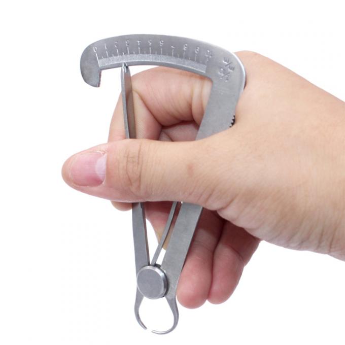 Acier inoxydable à l'intérieur des étriers Épaisseur de l'échelle Mesurant 0-10 mm 0